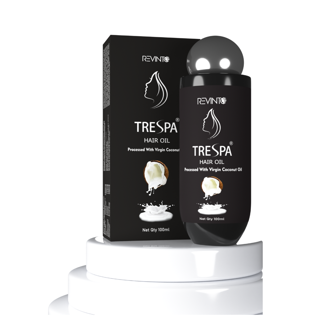 REVINTO TRESPA HAIR OIL | Prevent hair breakage and split ends | ADDED ADVANTAGE OF COLD PRESSED VIRGIN COCONUT OIL | 100ML