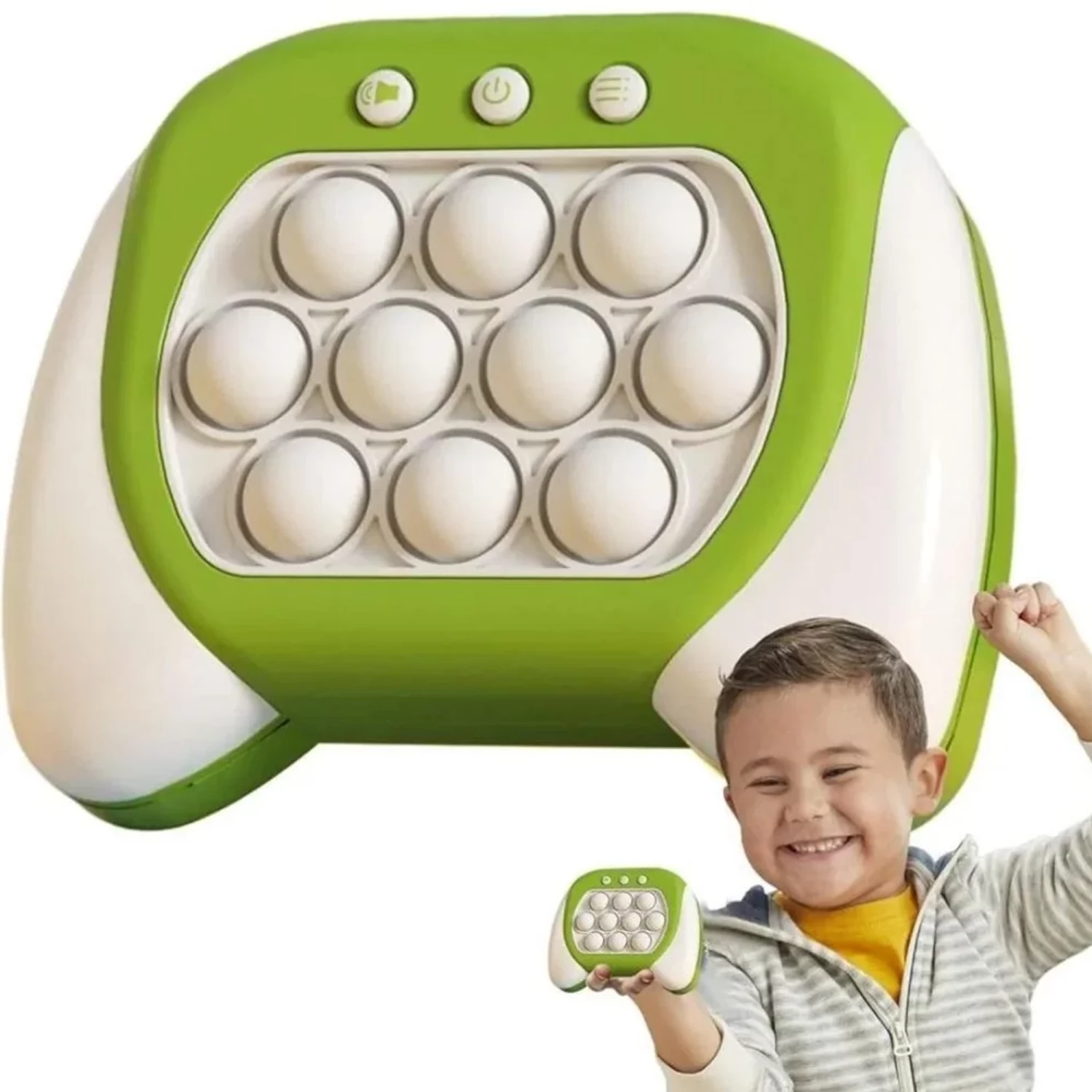 Quick Push pop it -Pop It Game Toy with Light and Sound | Musical Pop It Bubble Push Game, Push Bubble Stress Light-Up Toys for Kids Stress Relief