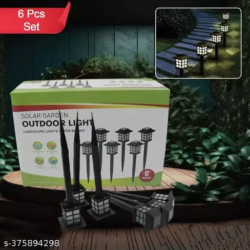 Brighten Your Nights: 6 Pack Solar Path Lights for Garden & Lawn