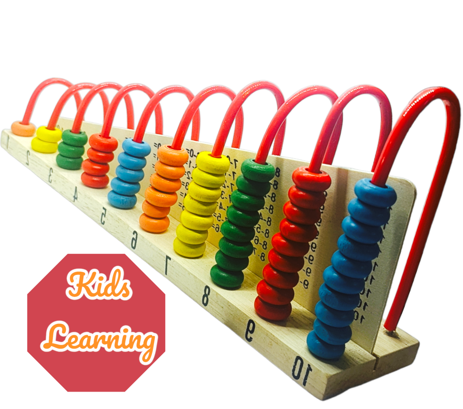 P&S Wooden Abacus Counting, Addition, Subtraction, and Math’s Learning Early Educational Kit Toy for Children Ages 3 and Up (Calculation Shelf)