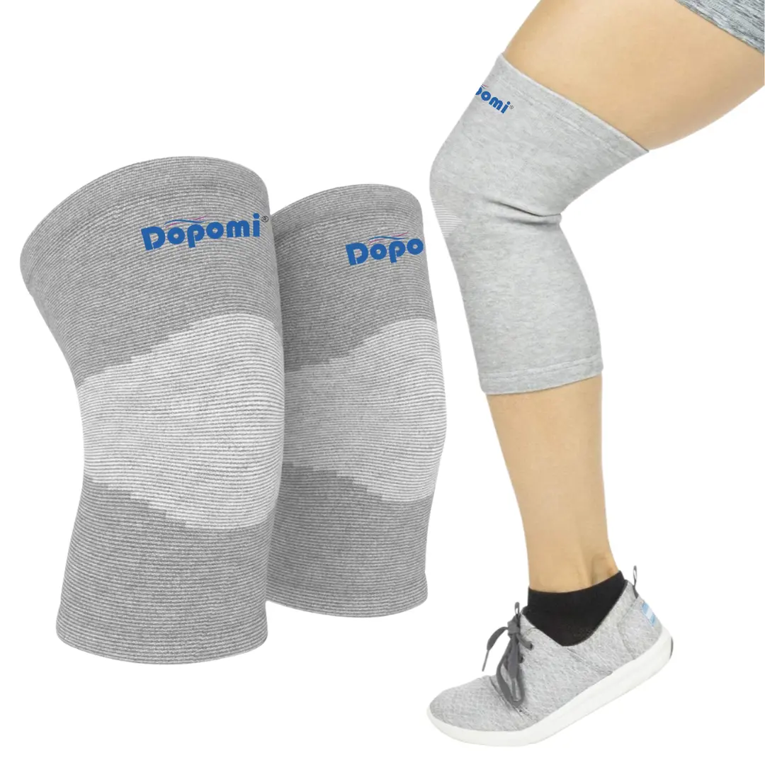 DOPOMI Knee Support for Men & Women - Comfortable Knee Cap for Pain Relief | Durable Knee Brace & Leg Sleeves for Active Lifestyle