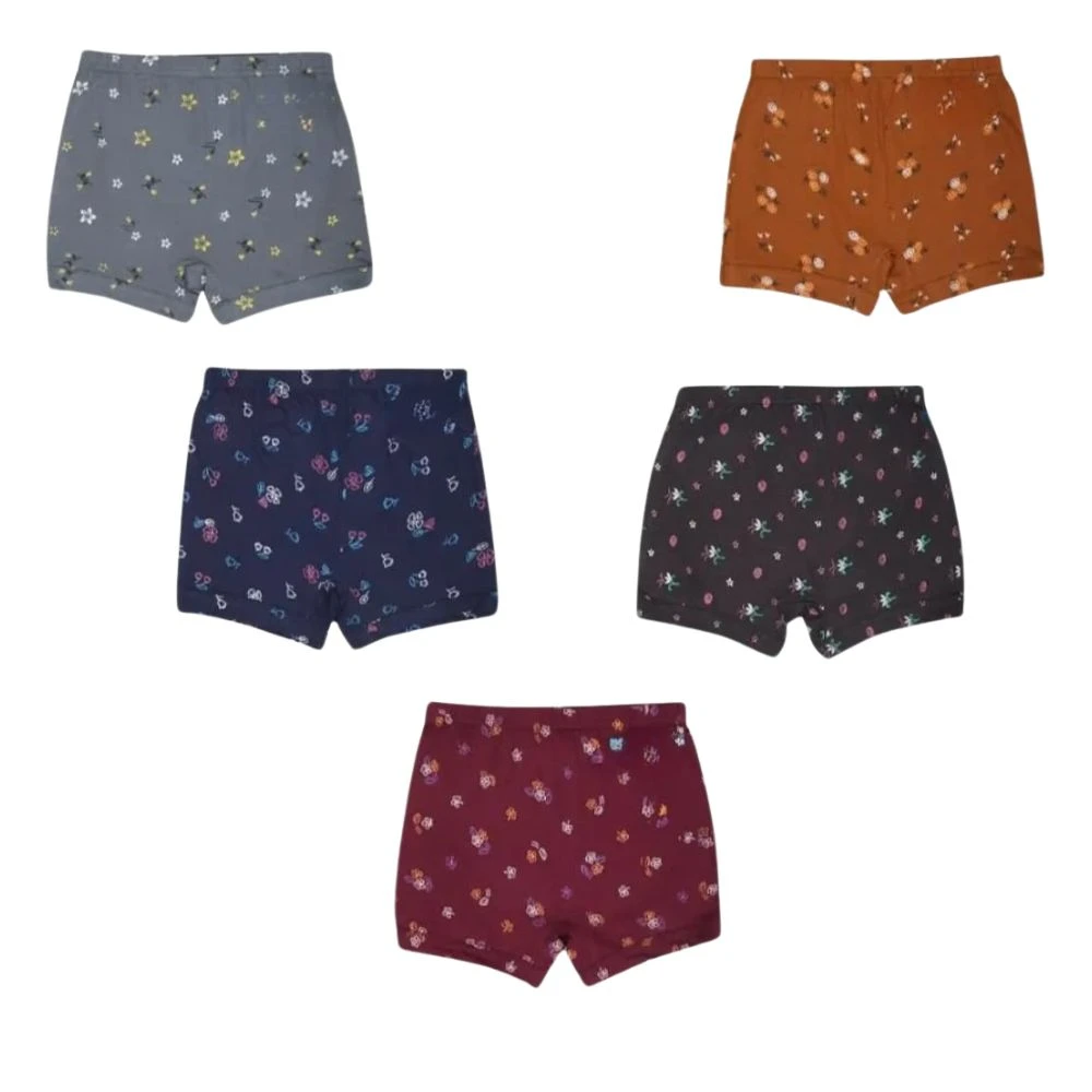 Ena Print | Baby Boys' & Girls' Cotton Drawers | Soft Innerwear with Elastic | Pack of 6