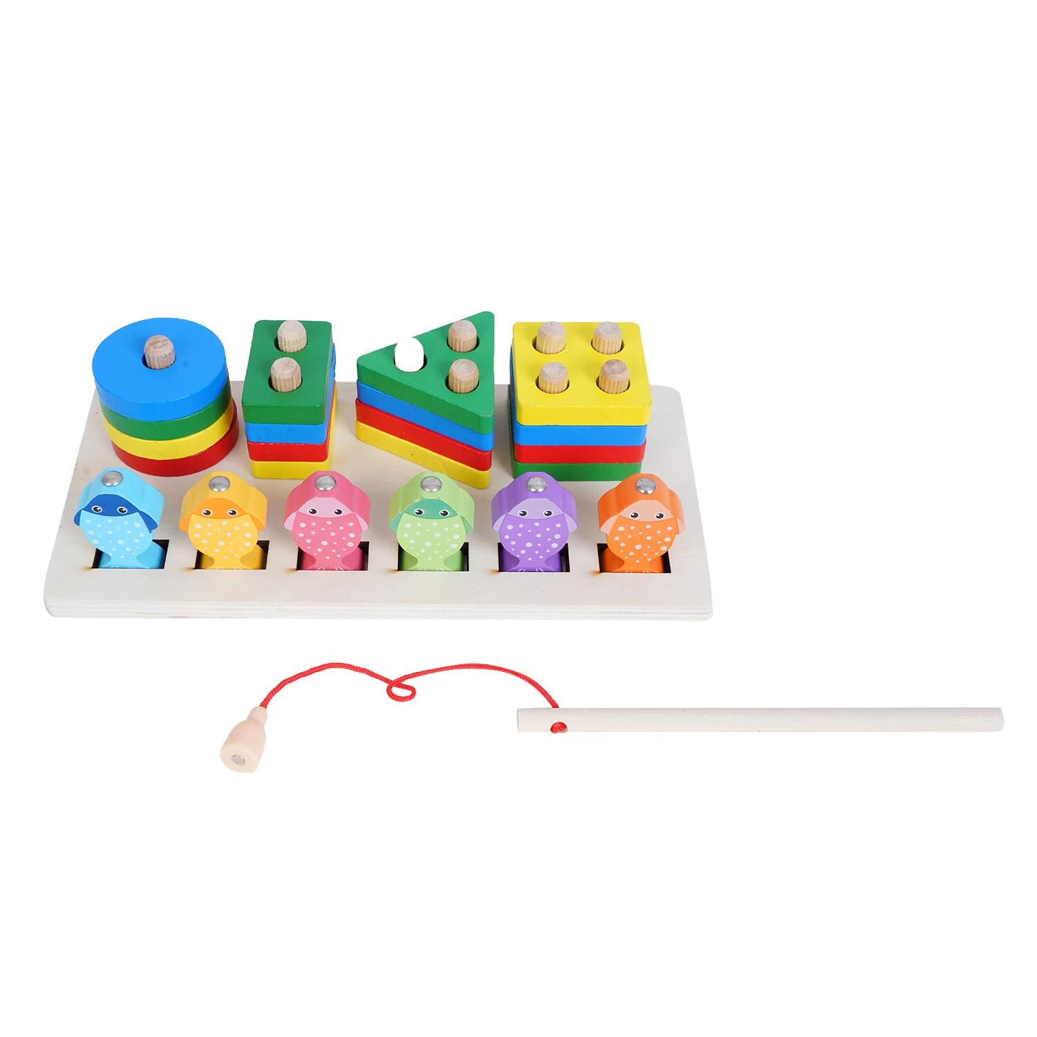 Wooden Magnetic Fishing Game - Best Gift for Kids, Encourages Cognitive Development & Imaginative Play