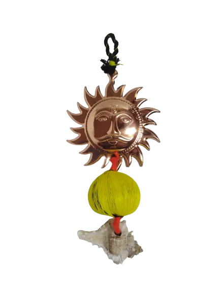 Hand made Decorative SUN Idol face wall Hanging status POOJA VASTU Surya for positivity for Home and office Décor.