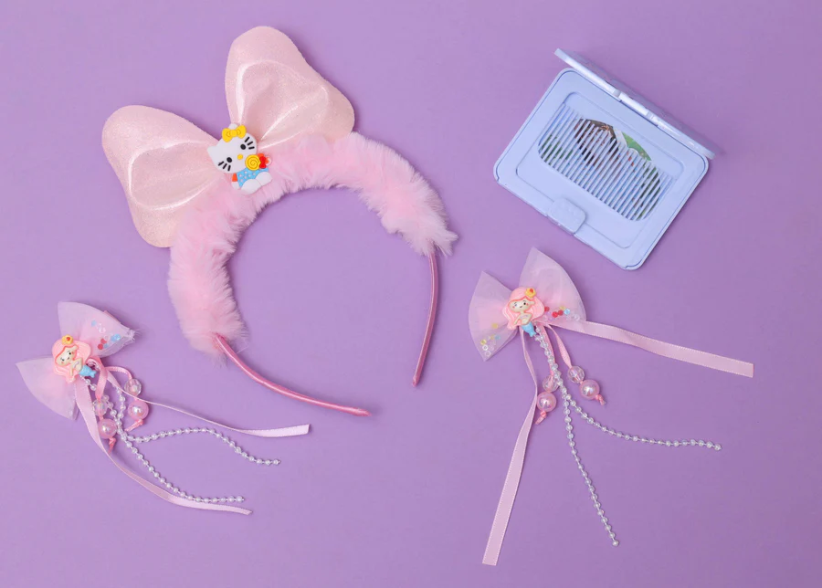 ilearnngrow Hello Kitty Hair Accessories Set - Pastel Pink