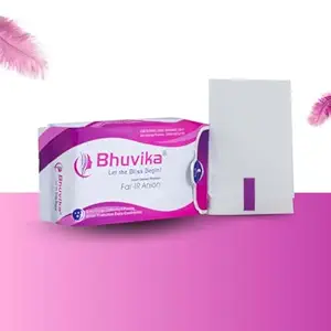 Bhuvika Smart XL Sanitary Napkins - Ultra-Thin, Organic, Biodegradable, 360mm, 6 Pads - Anion & Far-IR Technology, 8 Layer Protection