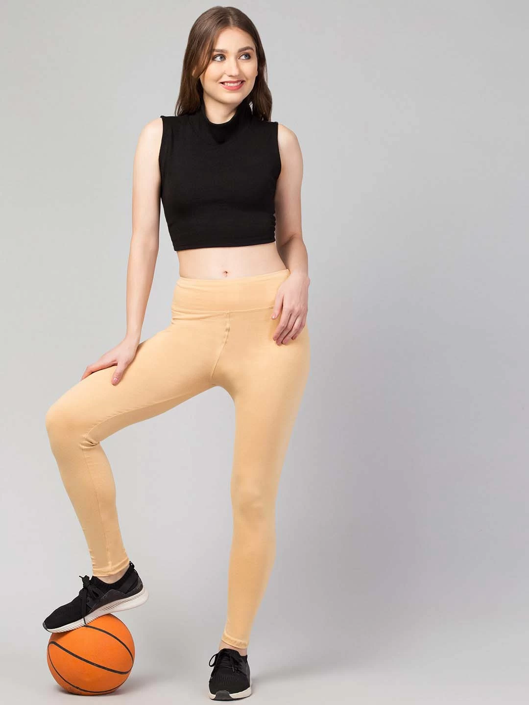 Latest Stylish High GSM Women Active Wear/Plain Gym Tights/Solid Yoga Pant For Women's & Girls