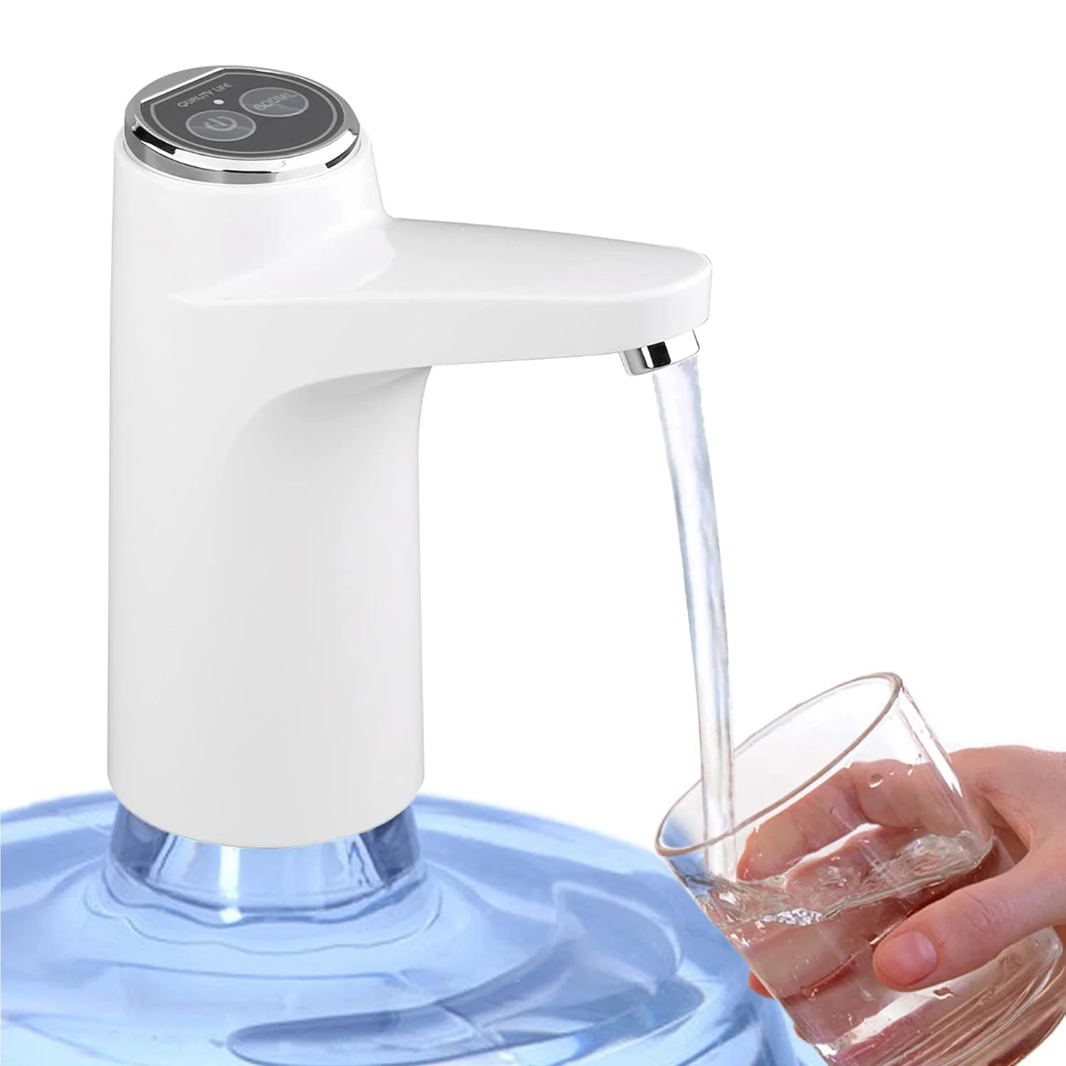 Portable Water Bottle Pump - USB Charging & Automatic, for Home, Office, & Outdoor