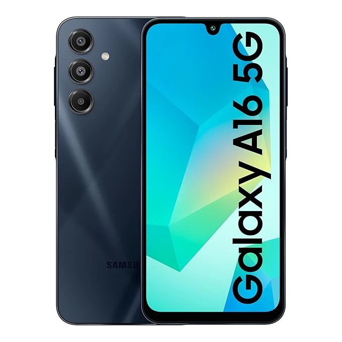 Samsung Galaxy A Series A16 5G Dual Sim Smartphone (8GB RAM,256GB Storage) 6.4 inch FHD+ Super AMOLED Display(Blue Black)