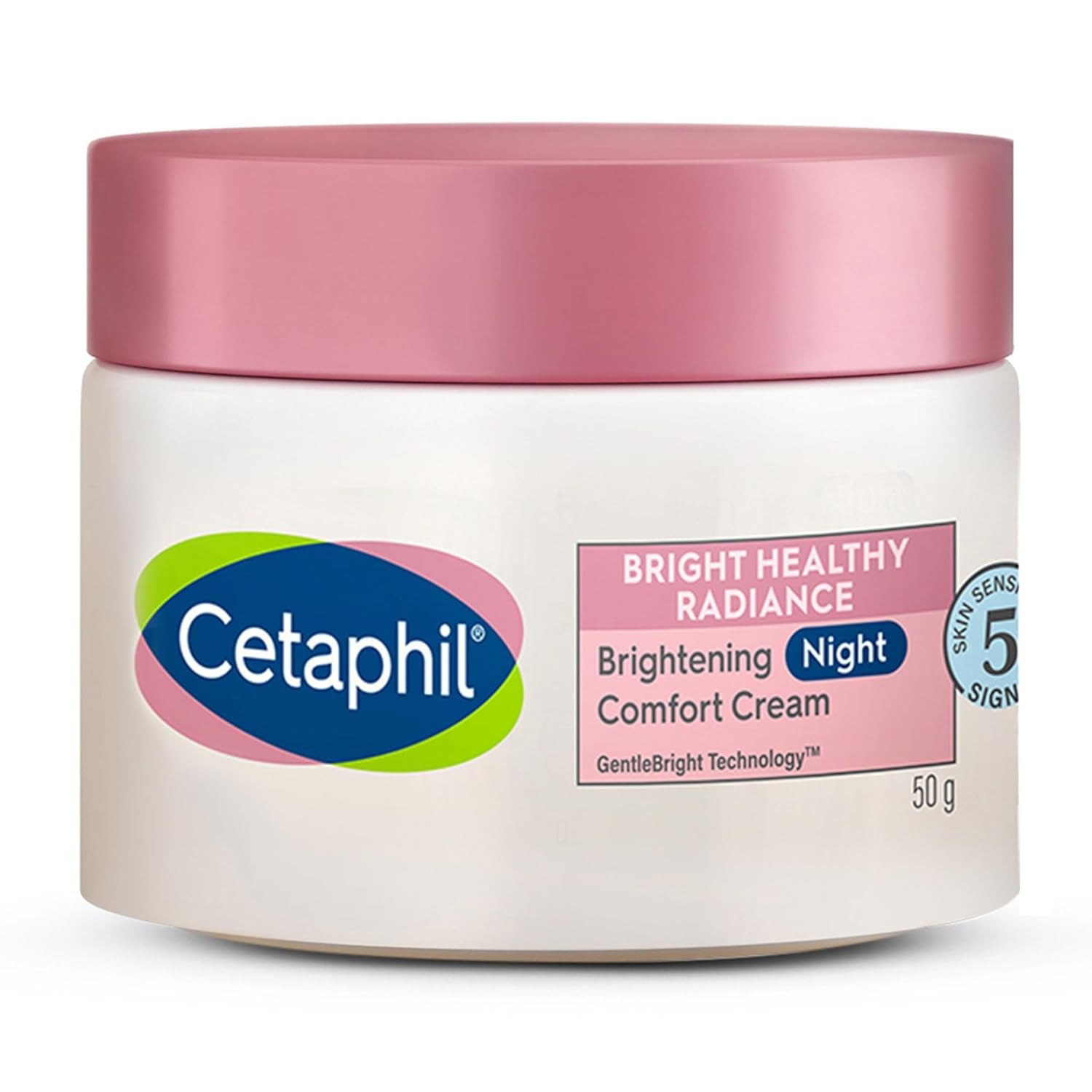 Cetaphil Brightening Night Comfort Cream - 50 g| For de|Dark Spots, Uneven Skin Tone| Hyaluronic Acid & Niacinami Fragrance Free| Dermatologist Recommended