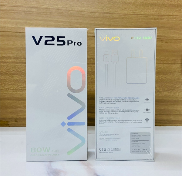 Vivo 80W Original Flash Charger | Ultra-Fast Charging Adapter for Smartphones & More