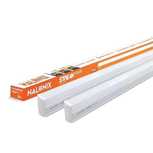 Halonix Streak Square 4ft LED Batten - 20W - Cool Day Light - Living Room/Bedroom