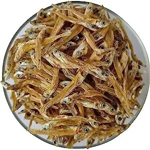 Asha Sea Foods Dry Anchovy Fish Fully Cleaned Nethili. Ready to Cook Anchovies,(100g)