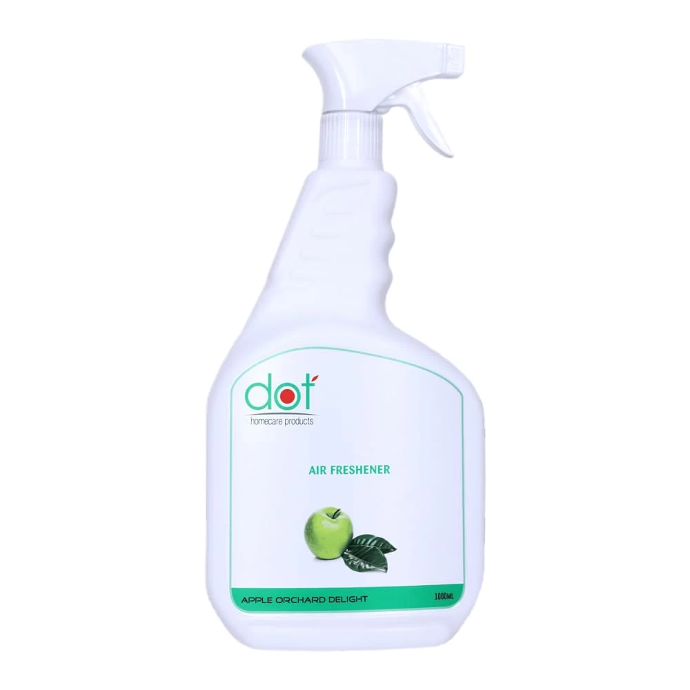 DOT Air Freshener 1000ml | Room Spray for Home, Bathroom, Office & Car | Long Lasting Apple Orchard Fragrance | Instant Odor Remover