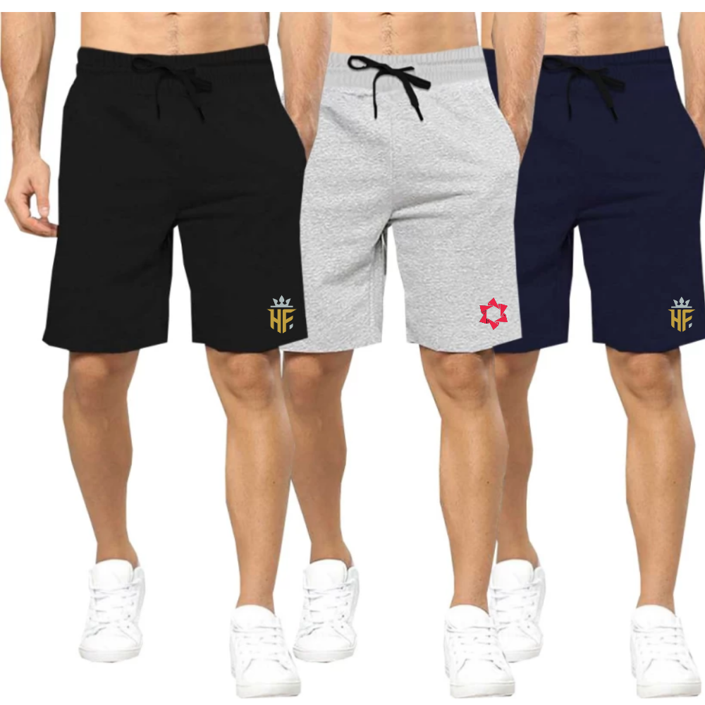 boffi ... Men's Cotton Shorts Pack Of 3