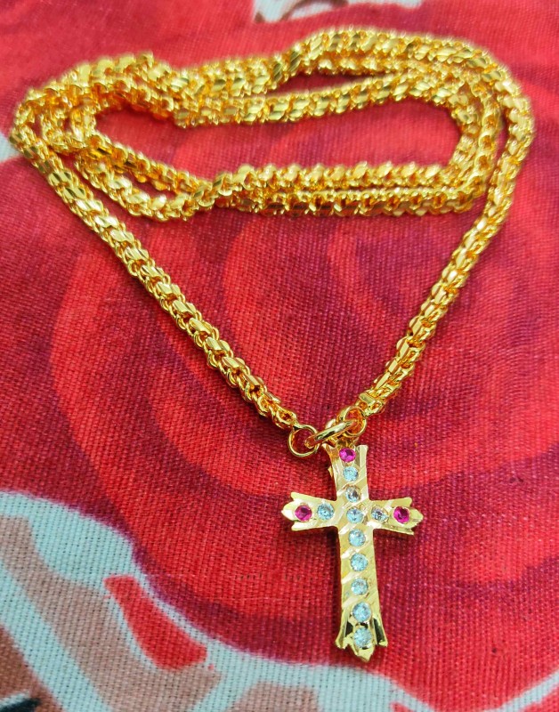 Traditional Impon Christian Dollar Chain 24 Inch for Men &Womens