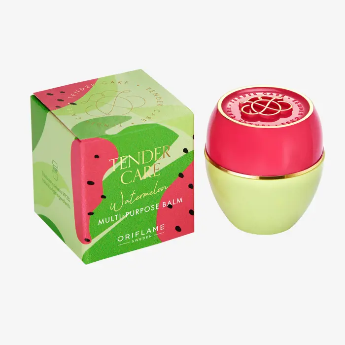 Oriflame Tender Care Watermelon Multi-purpose Balm - Hydrating & Soothing for Face, Lips, & Body - Moisturizing Balm - Lip Balm - Skin Care - Summer Essentials