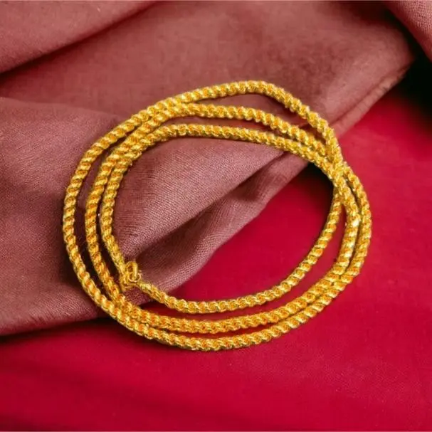 Traditional 30 Inch Long Murukku Chain for Womens