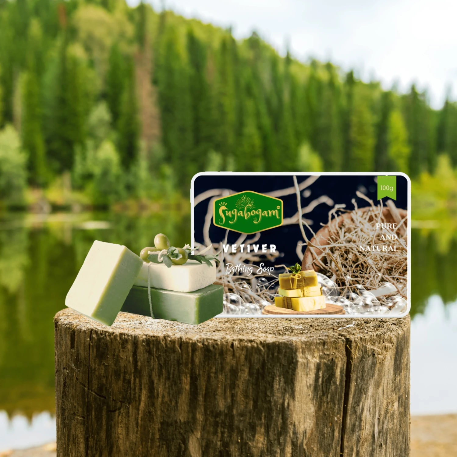 Vetiver Soap - 100g - Pack of 4