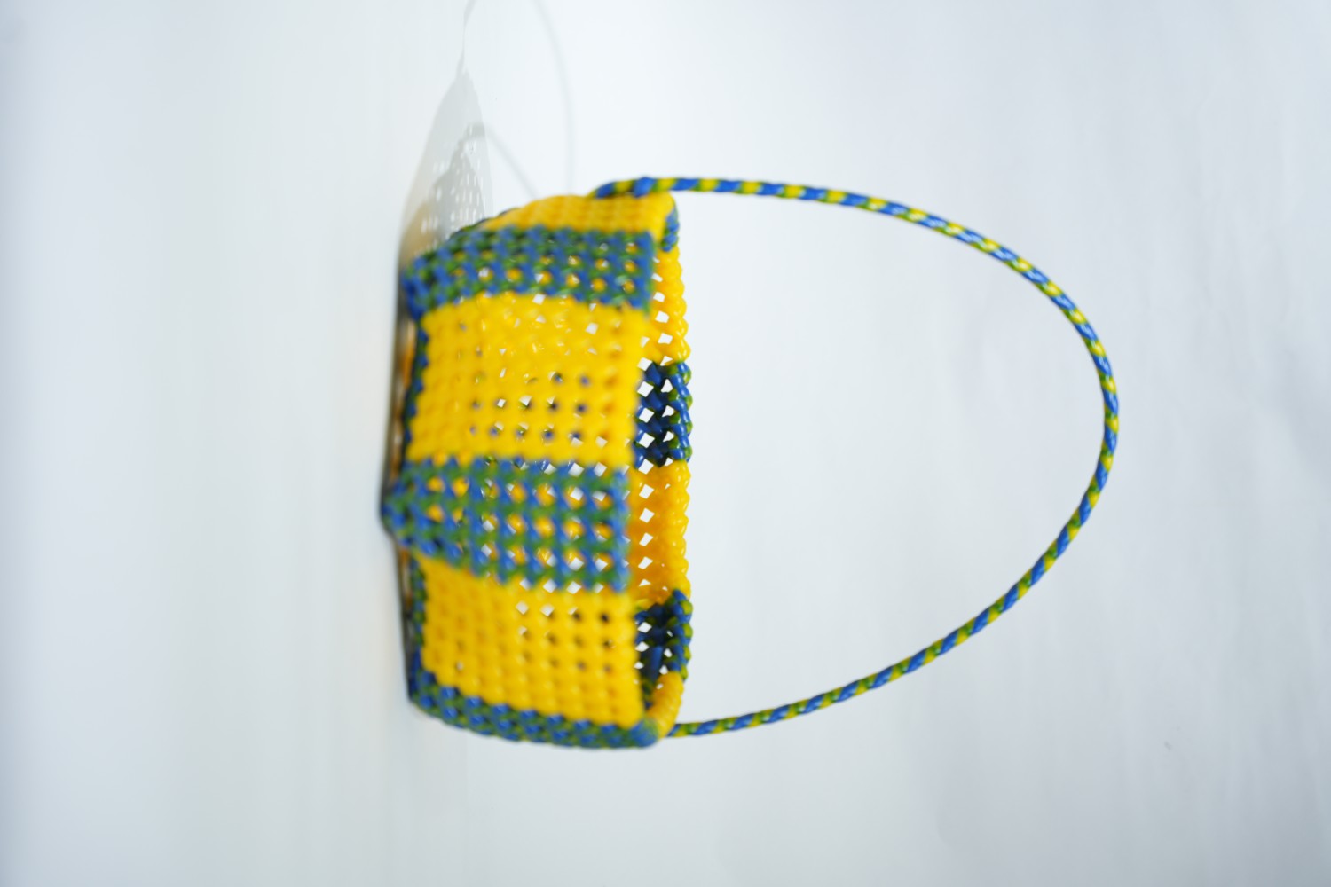 Plastic Design Wire Basket Bag For Temple | Pooja Koodai | Temple Basket With Handle