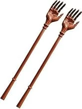 NV THULIGAL Plastic Itching Stick Back Massager Back Scratcher 14 inch - Ergonomic Handle, Durable, Lightweight, Portable - Relieves Itching Instantly [ pack of 2 ]