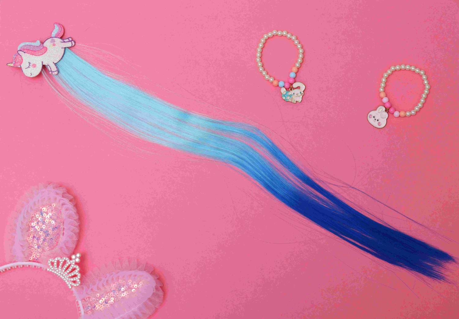 ilearnngrow Running Unicorn Hair Extension