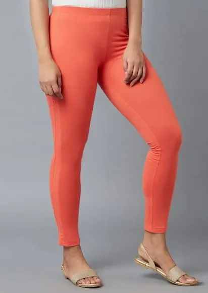 JEGGING FOR WOMEN PLAIN ORANGE