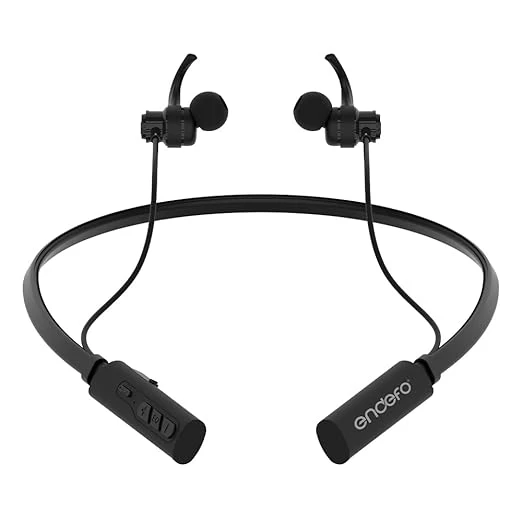 Endefo EQ Plus - Wireless Bluetooth Neckband - 30 Hours Playtime - IPX4 Water Resistant - 6 EQ Modes - ENC - Dual Pairing - In-line Mic