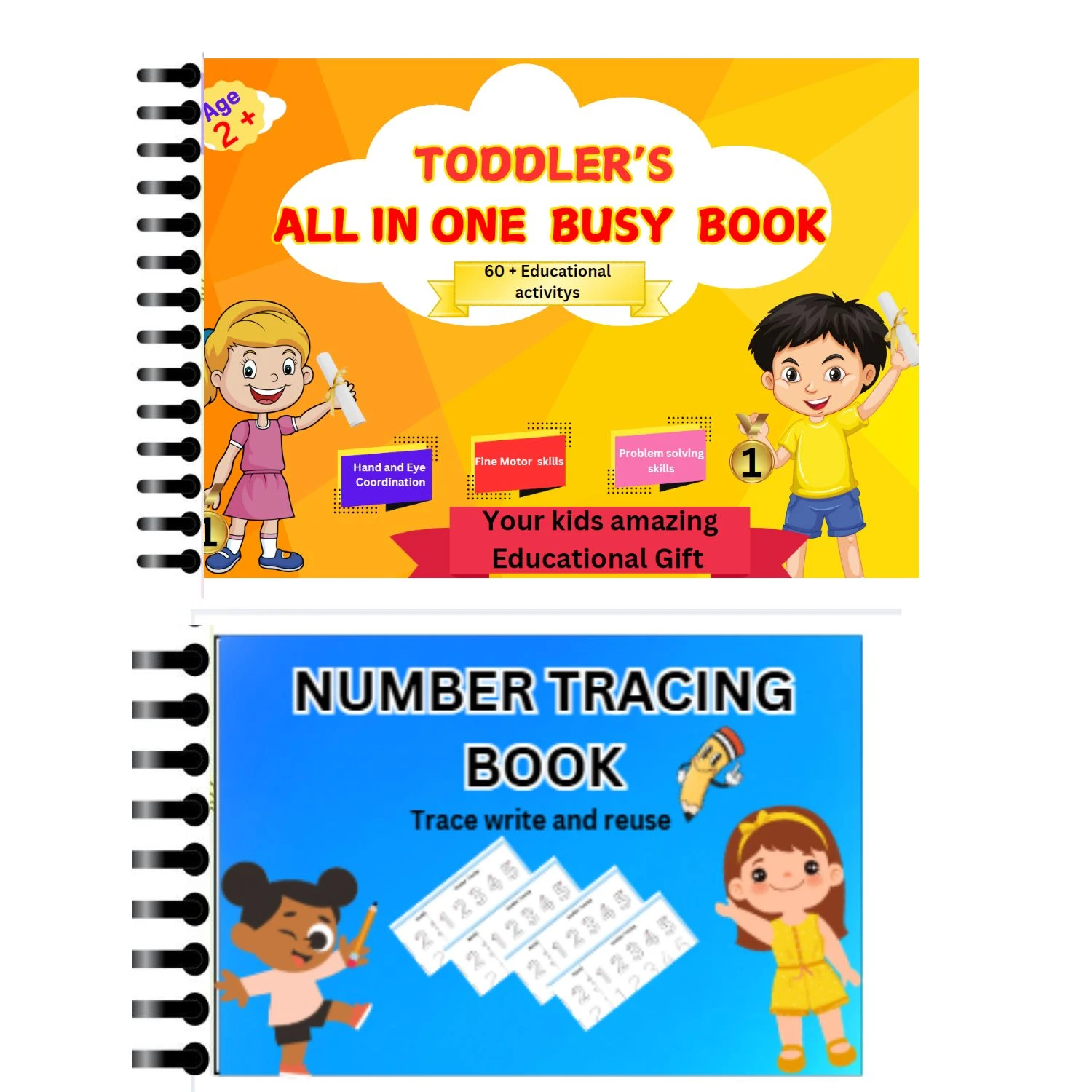 ALL IN ONE AND NUMBER TRACING BOOK