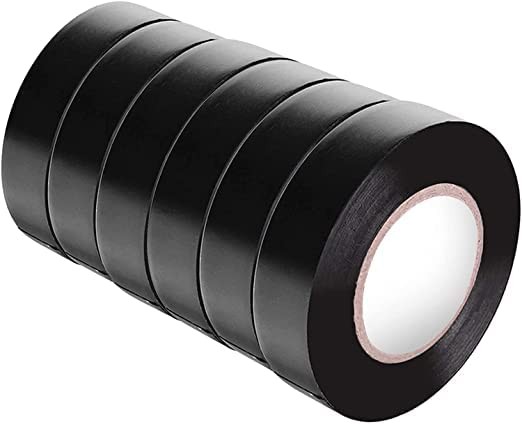 NV THULIGAL Self Adhesive PVC Electrical Insulation Tape BLACK 5 NOS (16mmx7mx0.125mm) -BLACK  TAPE 5 NOS