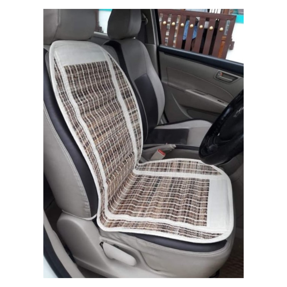 Natural Fibre Banana bark Car seat cover with Handloom made | Eco Friendly | 45L x 20W inch | Women and Men