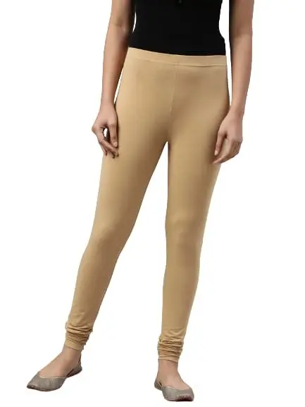 Women's Lycra Leggings for chudithar Sandal colours