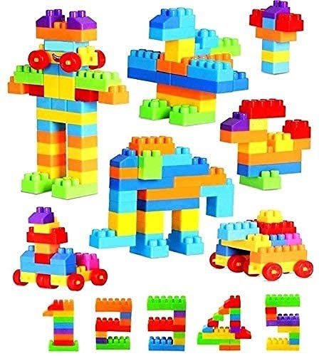 Building Block Game for Kids, Boys, Children - Certified European Safety Standards (58Pieces  Blocks Bag Packing, Best Gift Toy)