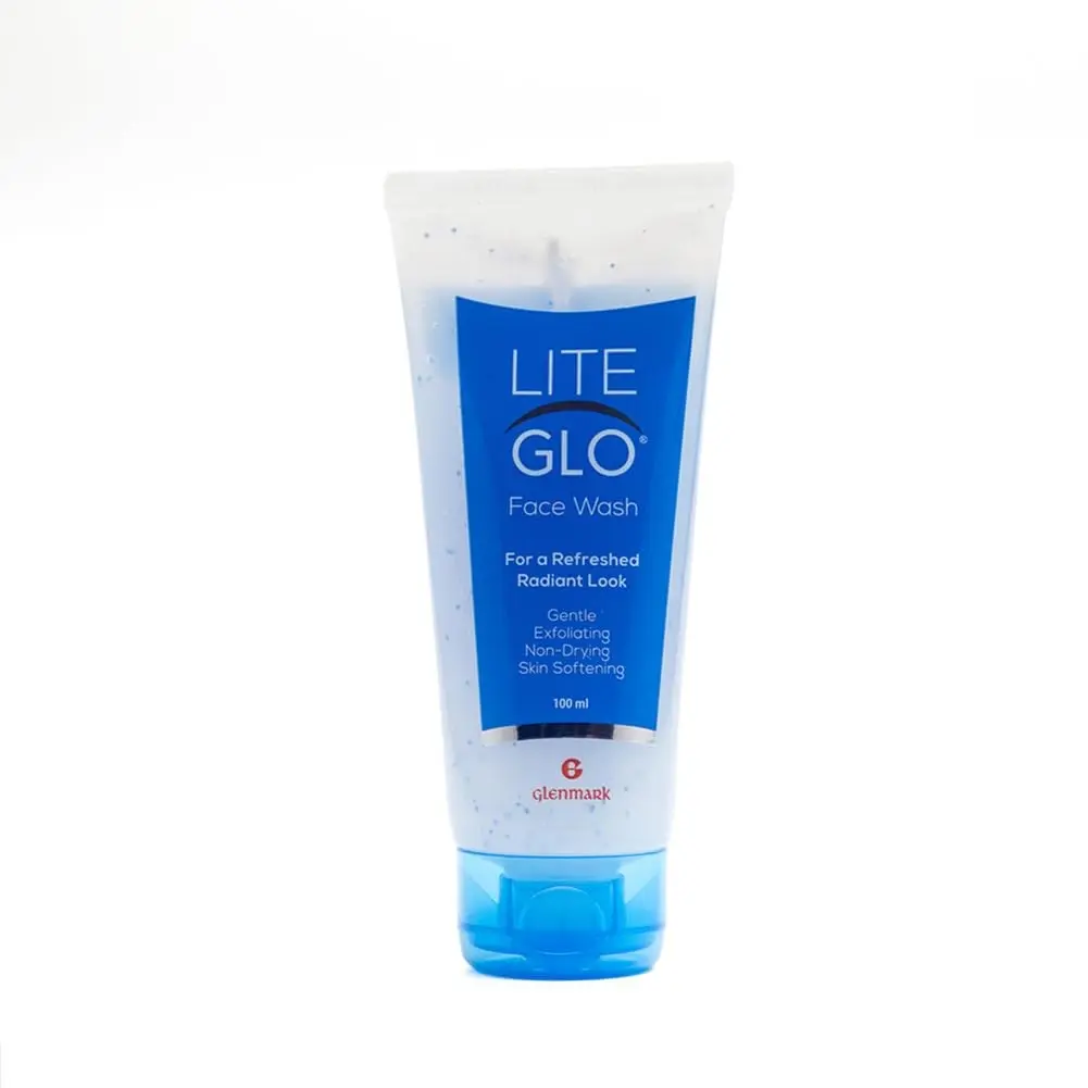 Lite Glo Face Wash for Combination Skin - Contains Vitamin C, Glycolic Acid and Mandelic Acid, Helps with optimal exfoliation, prevents dryness of skin, gives gentle cleanse | Protects, Nourishes and