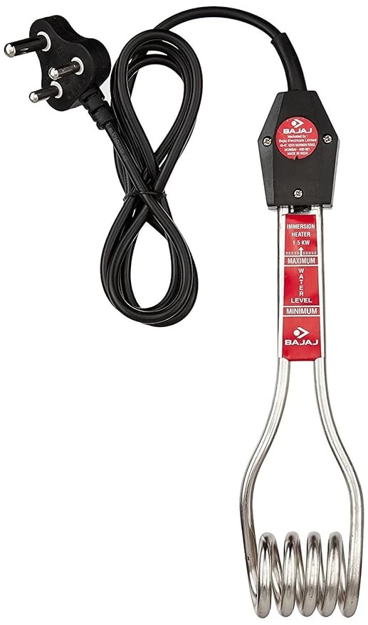 Bajaj Immersion Water Heater Rod: 1500w for Fast & Efficient Heating