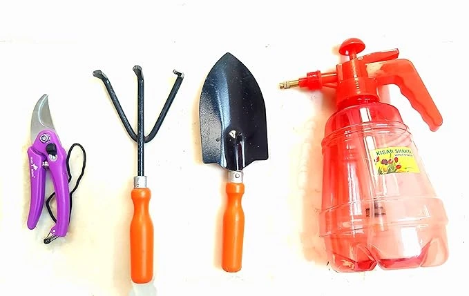 Pack of Garden Tools TROWELS-SPRYER- Cutter and SOWEL