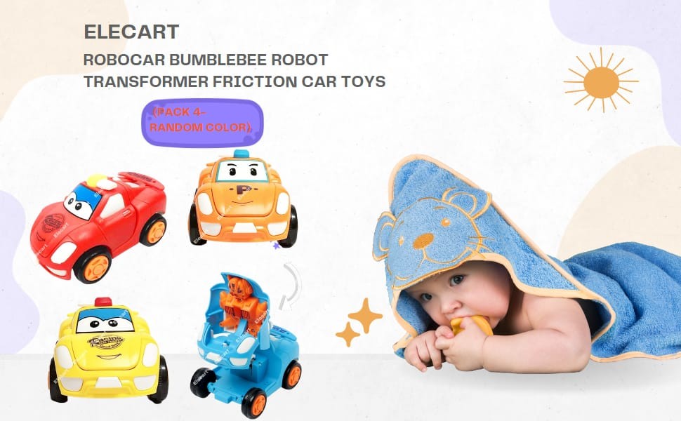 Robot JCB Toy Car ! Friction Toy Car! Can transform into Robot