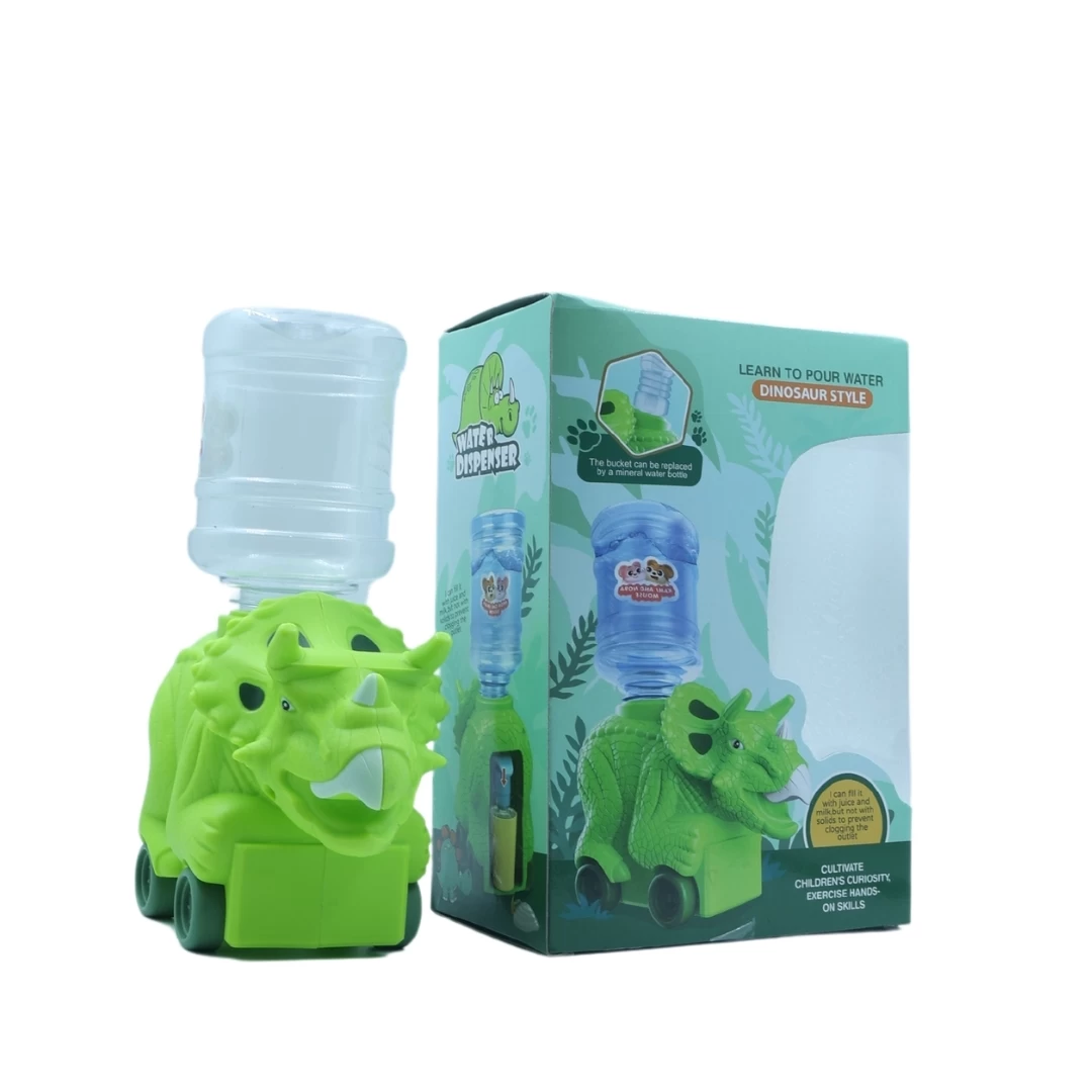 Rino Kids Interactive Water Dispenser Toy  |Cute Mini Dispenser for Kids’ Kitchen Sets and Playtime