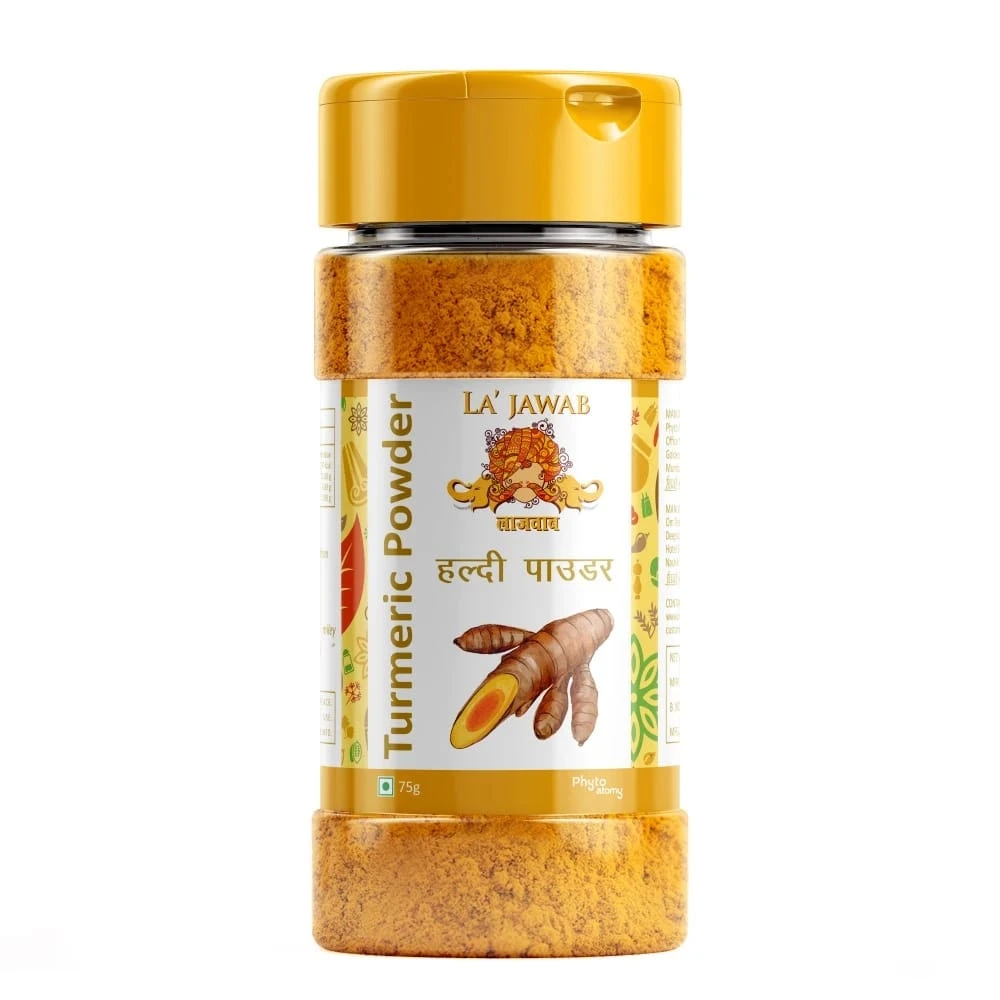 La ' Jawab organics Turmeric powder 75g