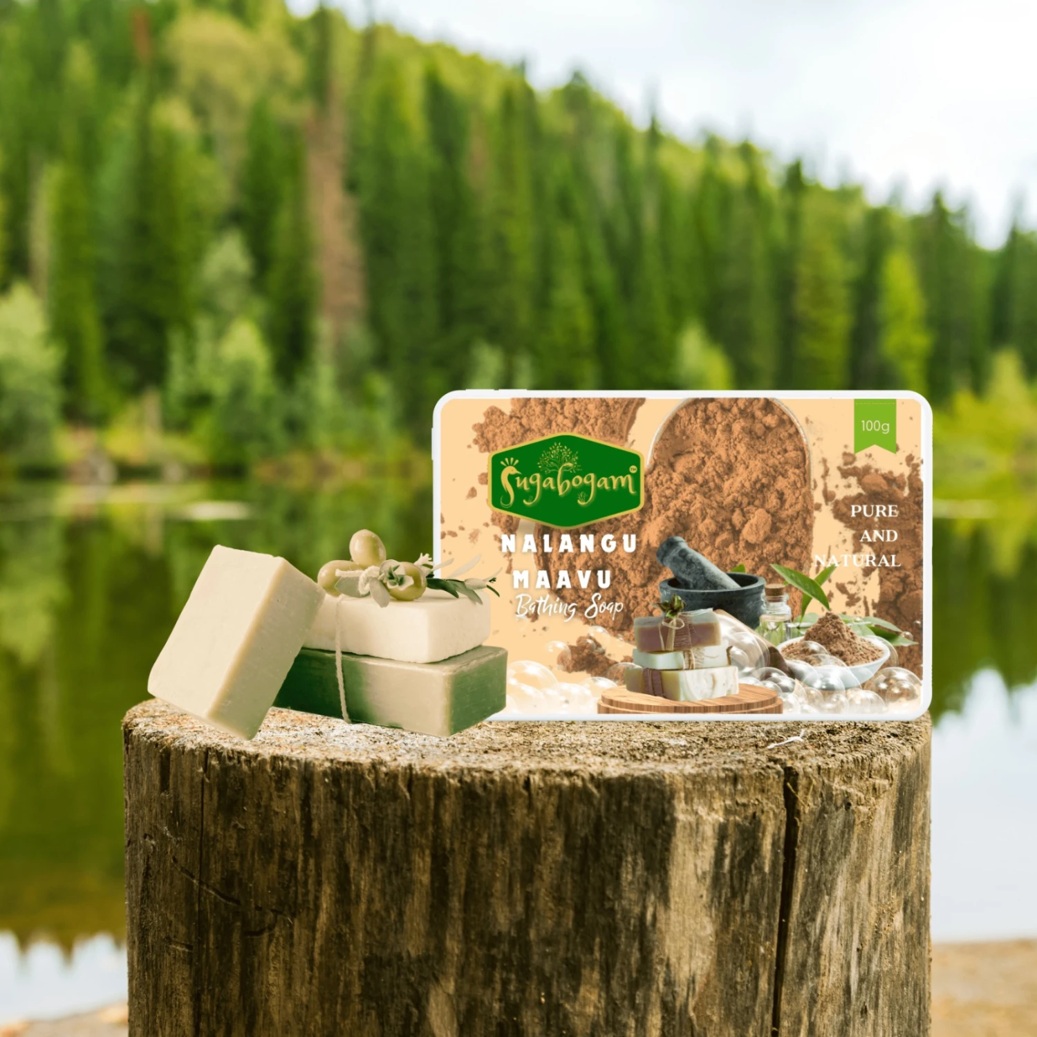 Nalangu Maavu Soap - 100g - Pack of 4