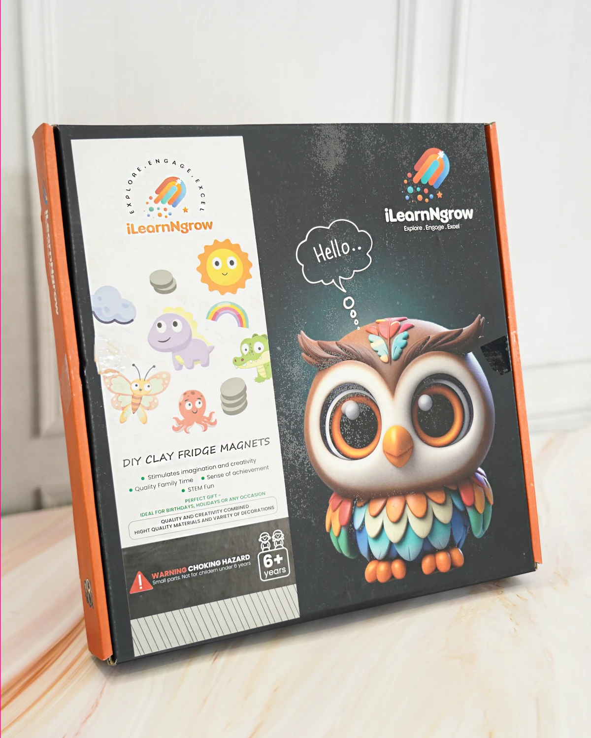 Ilearnngrow DIY Fridge Clay Magnet