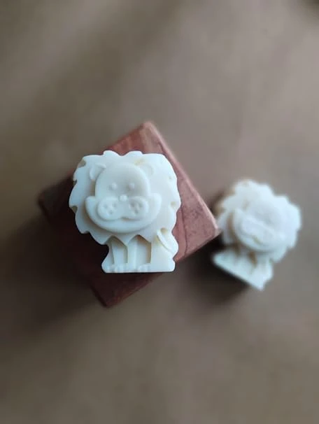 Handmade Cold Pressed Soap kids soap almond milk with saffron 100 gm one bar