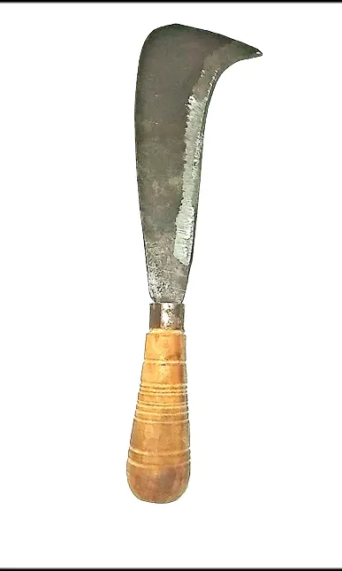 Handmade Multi Purpose medium small Size High Tempered Steel Traditional Kitchen Knife  Wooden Handle Kerala Ponnanni Nadan Vettu Kathi (27 inch /11inch)