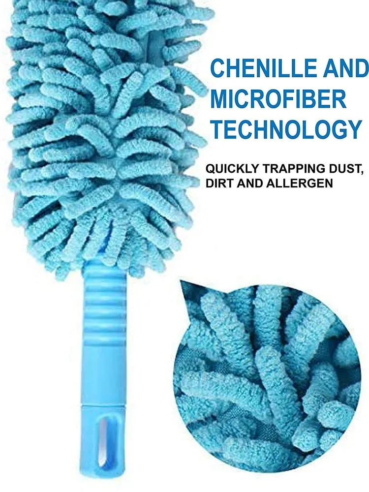 Foldable Multipurpose Microfiber Fan Cleaning Duster