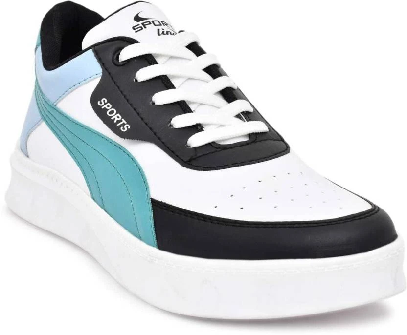 Latest Trendy Men Casual Sneaker Shoes | Casual Shoes Blue Wave White For Men's & Boys