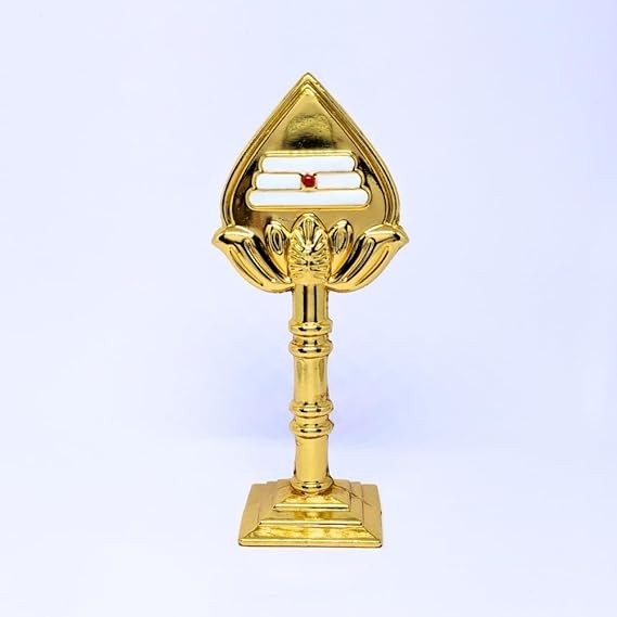 Metal Vel Idol for Car Dashboard/Pooja Room/Table Decoration  Gold color