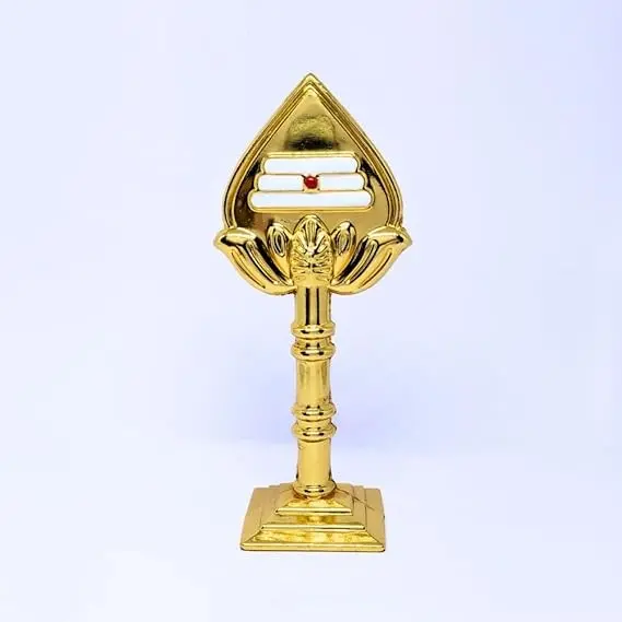 Metal Vel Idol for Car Dashboard/Pooja Room/Table Decoration  Gold color