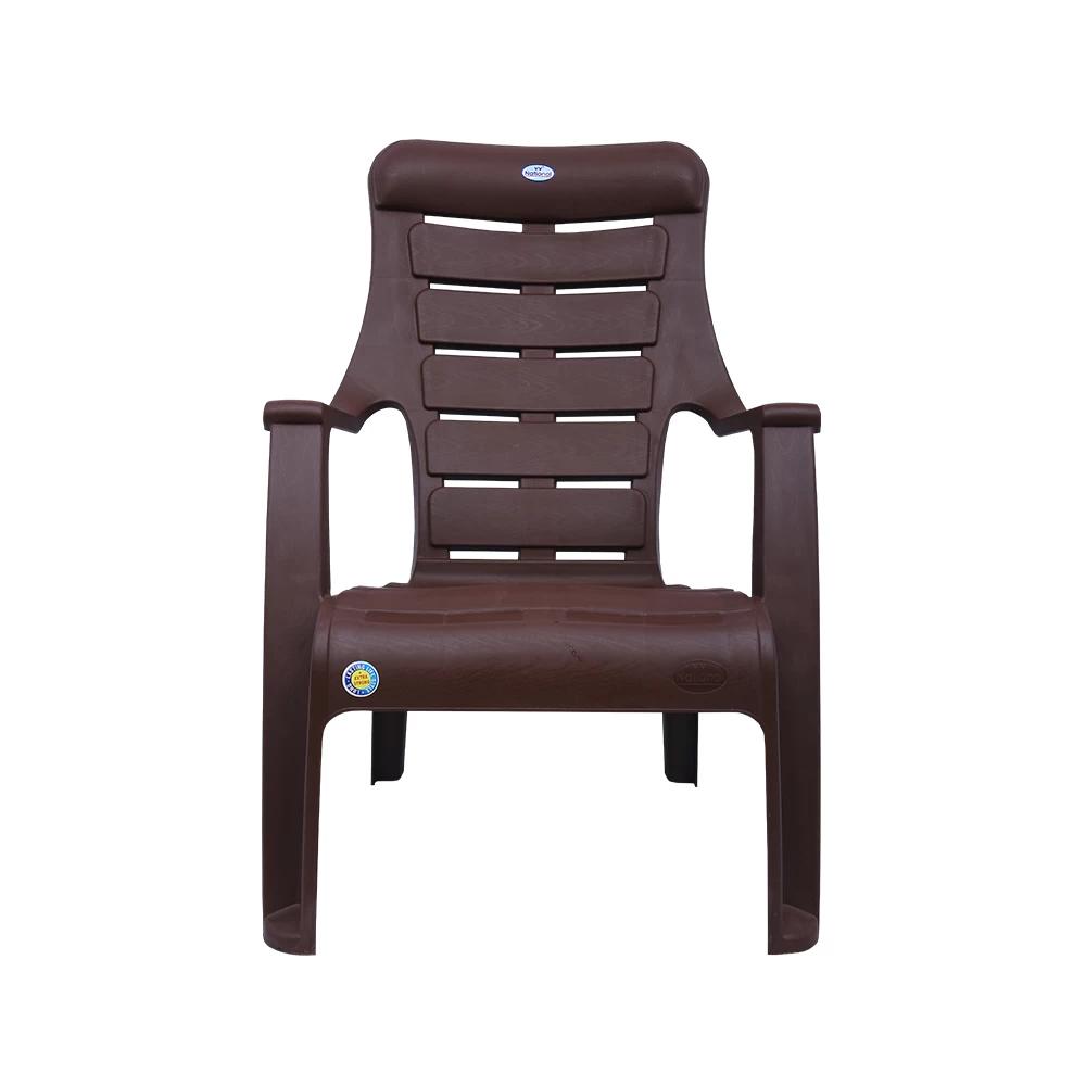 Holiday Brown EC Plastic Chair - Durable, Stackable, Weather-Resistant