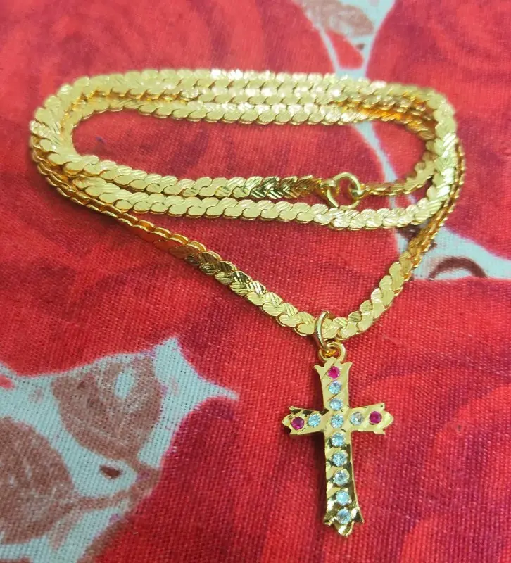 Traditional Impon Christian Dollar Chain 24 Inch for Men &Womens