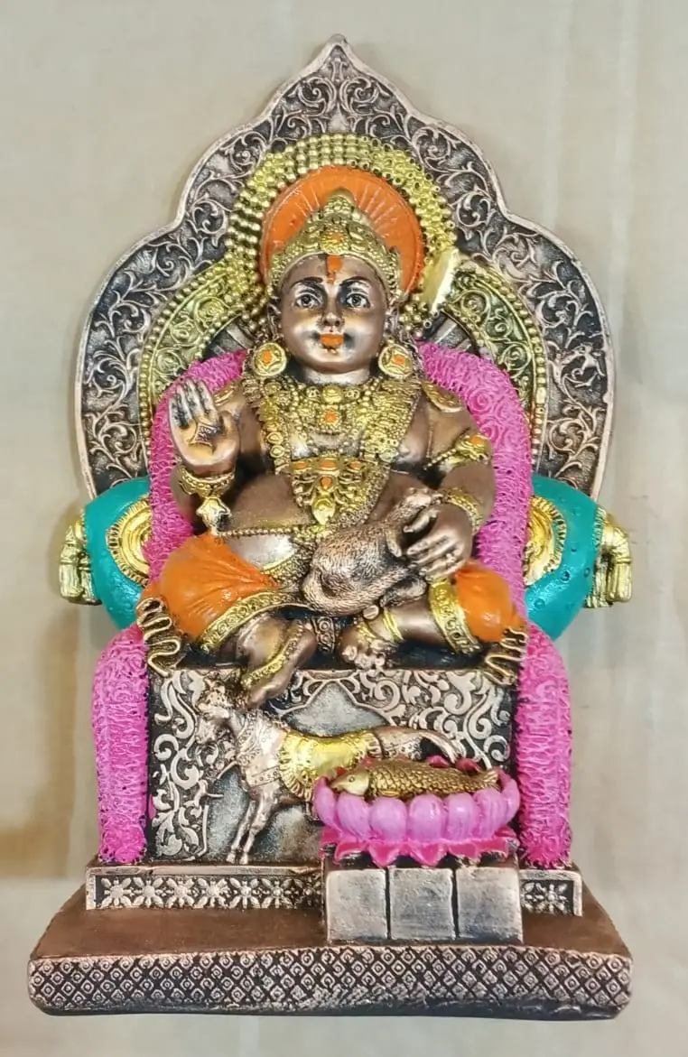 KUBERAN Idol/KUBER JI/POLYSRESIN KUBERAN Antique Colour Idol 17 CM Height